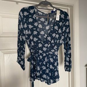 Blue Rain Wrap Shirt
